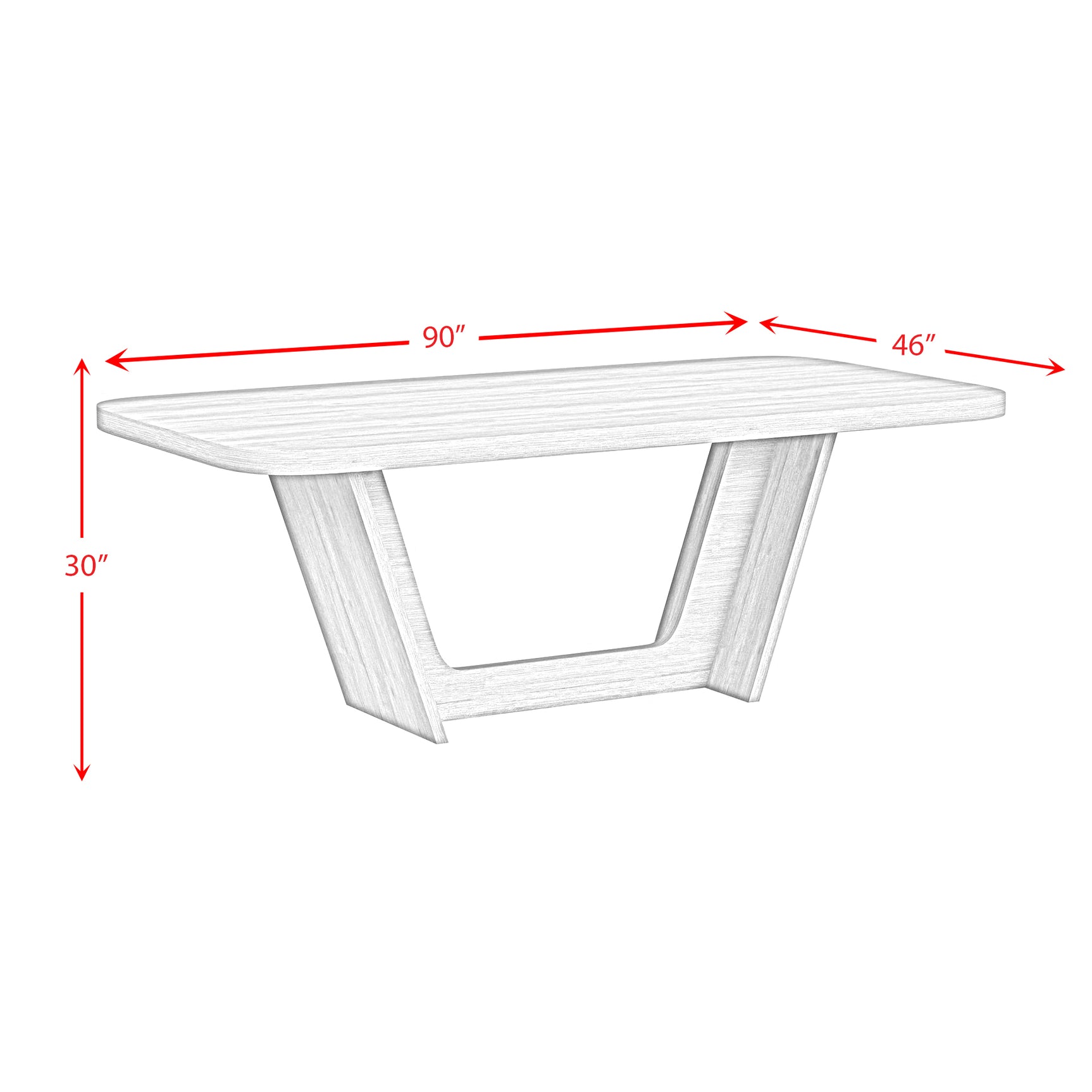 Ridgemont Rectangular Dining Table in Natural - Tampa Furniture Outlet
