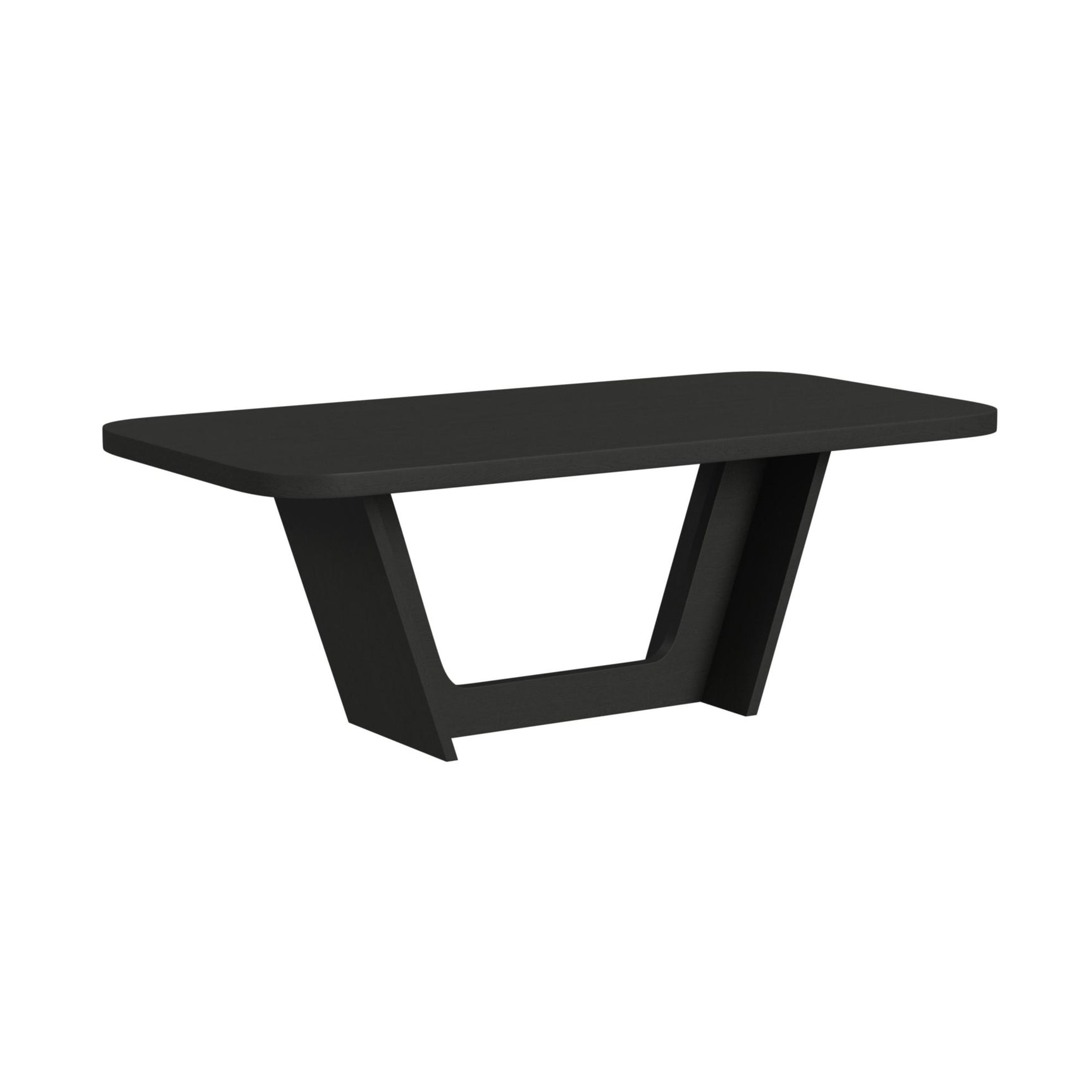 Ridgemont Rectangular Dining Table in Black with Grain - Tampa Furniture Outlet