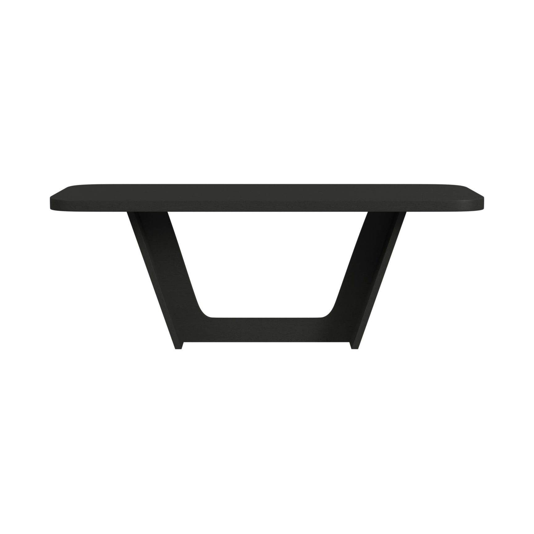 Ridgemont Rectangular Dining Table in Black with Grain - Tampa Furniture Outlet