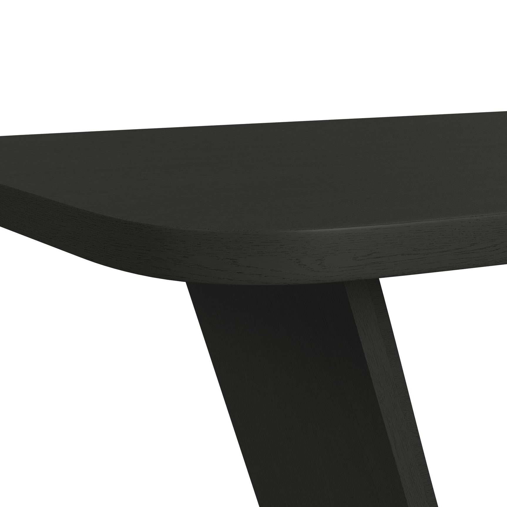Ridgemont Rectangular Dining Table in Black with Grain - Tampa Furniture Outlet