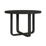 Ridgemont Round Dining Table in Black with Grain - Tampa Furniture Outlet