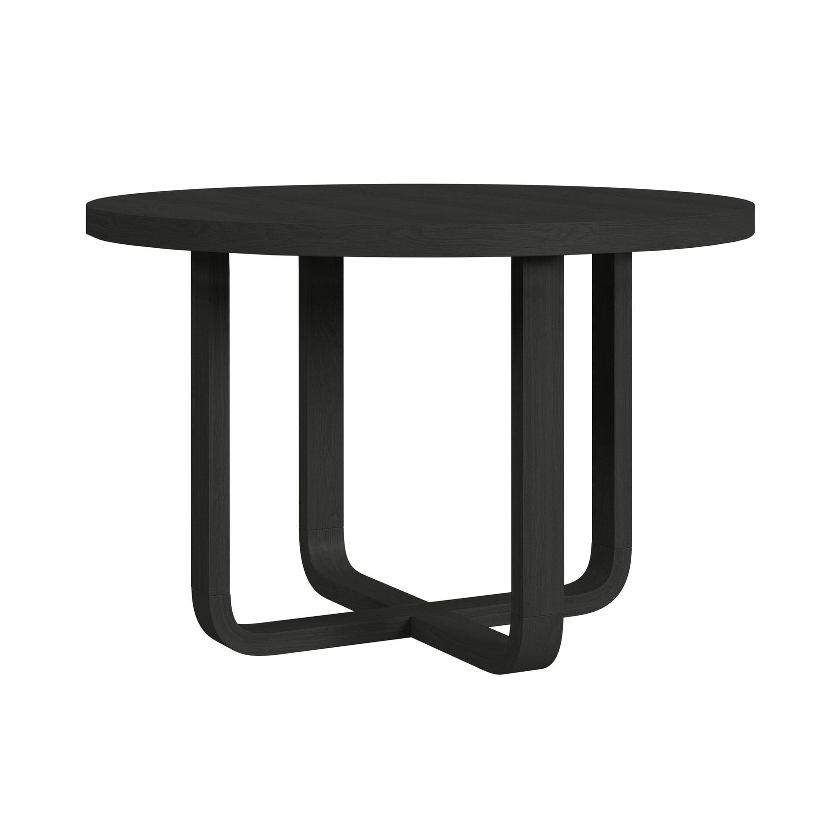 Ridgemont Round Dining Table in Black with Grain - Tampa Furniture Outlet