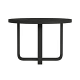 Ridgemont Round Dining Table in Black with Grain - Tampa Furniture Outlet