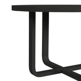 Ridgemont Round Dining Table in Black with Grain - Tampa Furniture Outlet