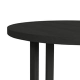 Ridgemont Round Dining Table in Black with Grain - Tampa Furniture Outlet