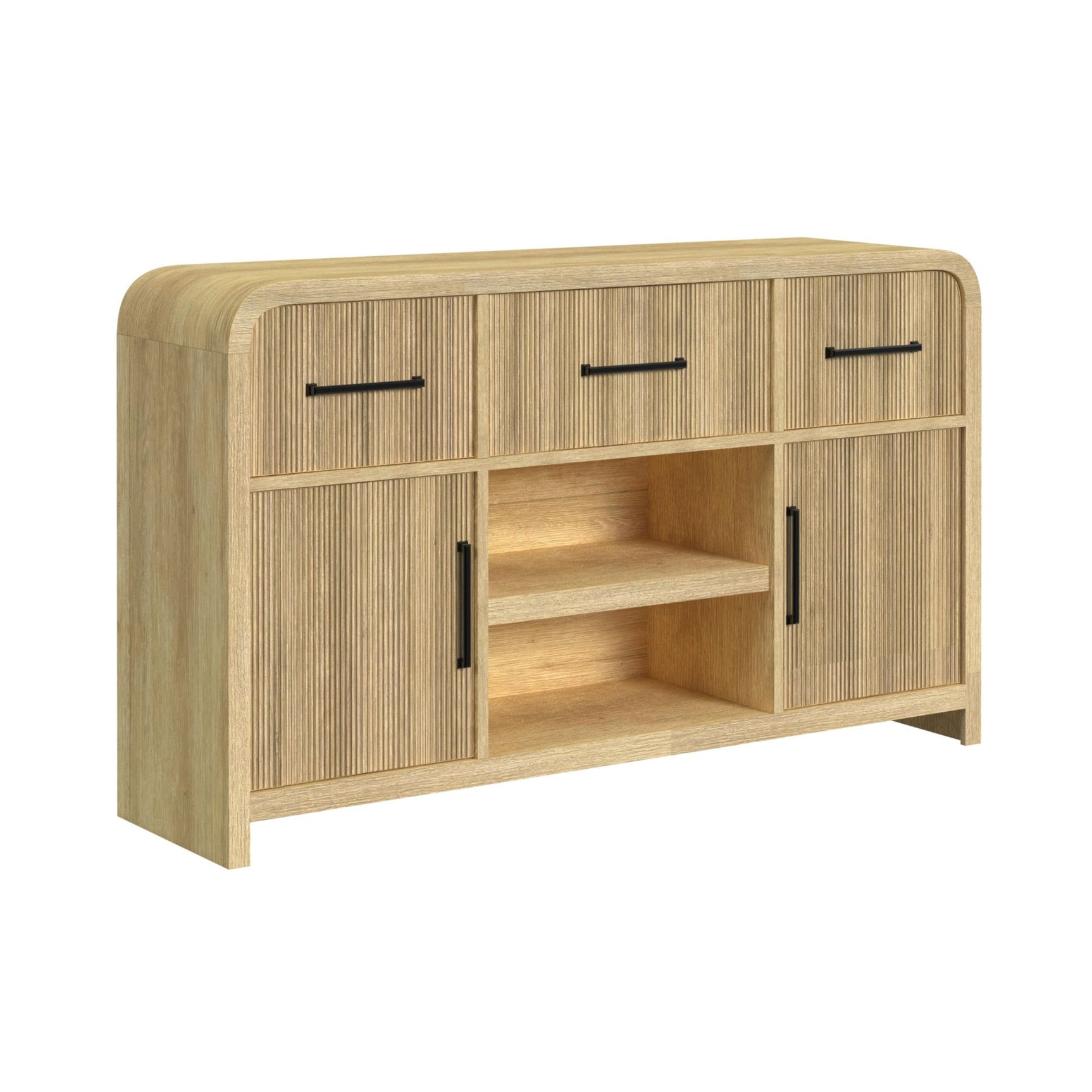 Ridgemont Server in Natural - Tampa Furniture Outlet