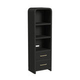 Ridgemont Side Piers in Black with Grain - Tampa Furniture Outlet