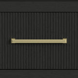 Ridgemont Side Piers in Black with Grain