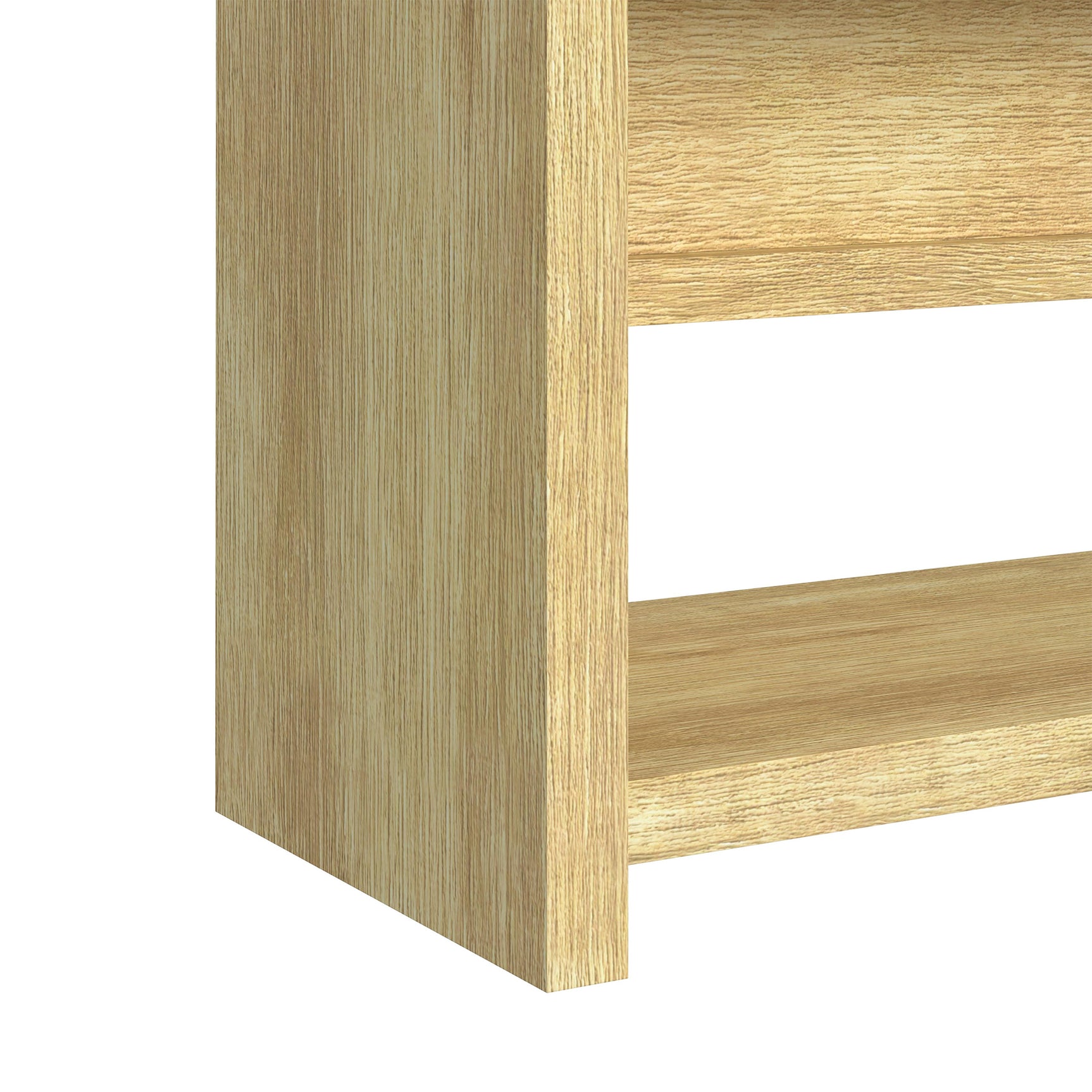 Ridgemont Sofa Table with Bottom Shelf in Natural - Tampa Furniture Outlet
