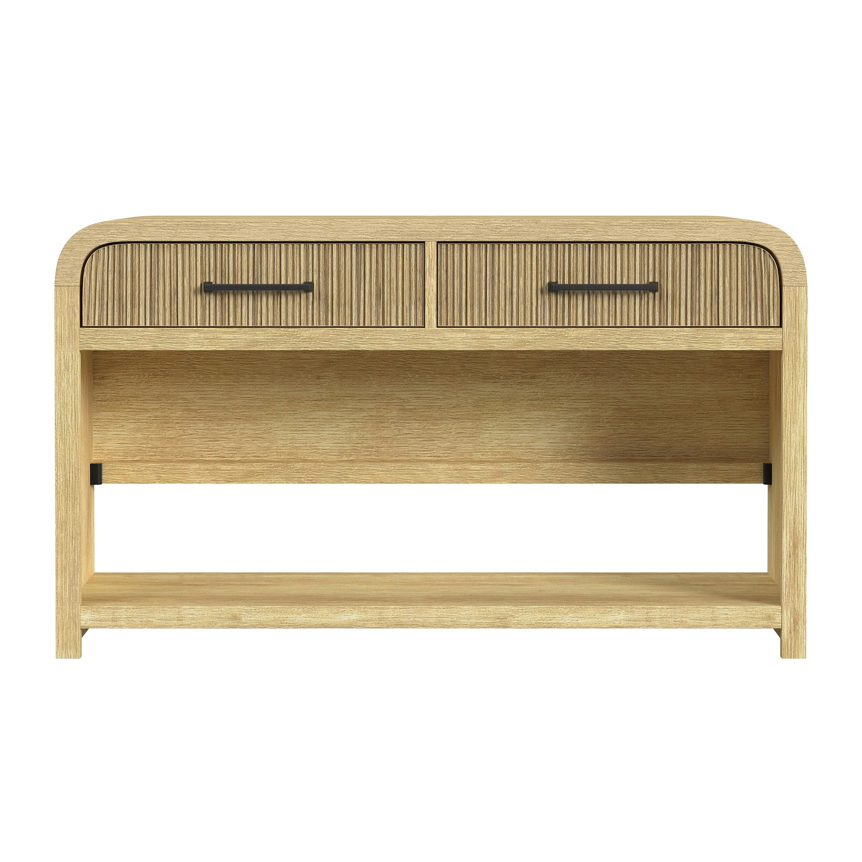 Ridgemont Sofa Table with Bottom Shelf in Natural - Tampa Furniture Outlet