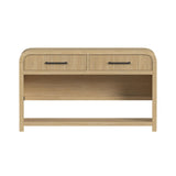 Ridgemont Sofa Table with Bottom Shelf in Natural