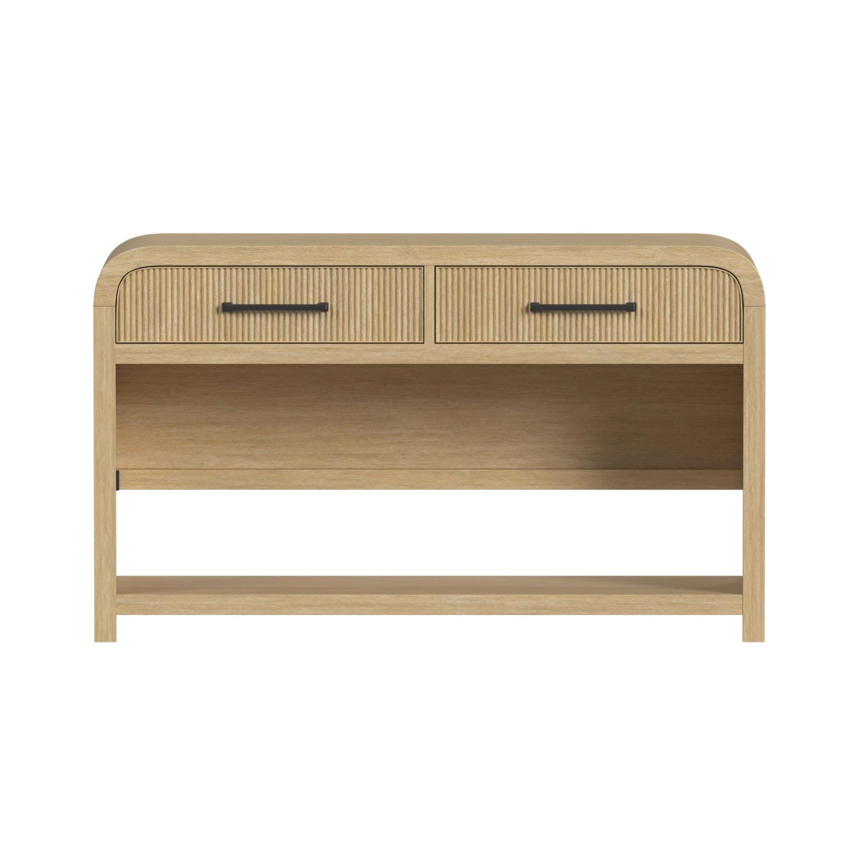 Ridgemont Sofa Table with Bottom Shelf in Natural
