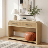 Ridgemont Sofa Table with Bottom Shelf in Natural – SKU T-14440-6-ST | Elements