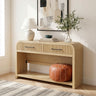 Ridgemont Sofa Table with Bottom Shelf in Natural – SKU T-14440-6-ST | Elements