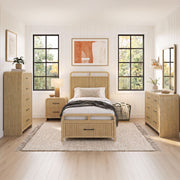 Ridgemont Twin Storage Bed in Natural – SKU B-14440-6-TSB | Elements