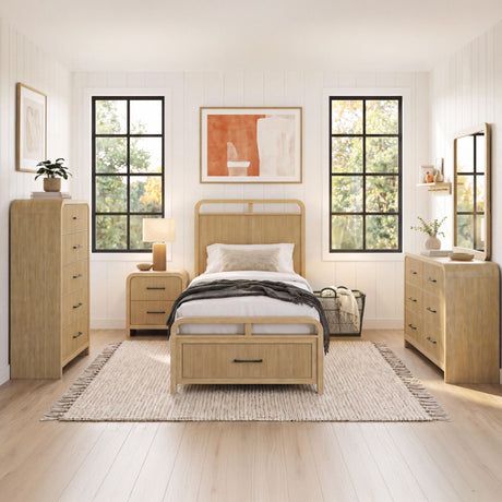 Ridgemont Twin Storage Bed in Natural – SKU B-14440-6-TSB | Elements