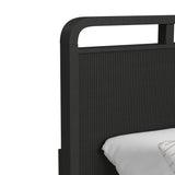 Ridgemont Twin Storage Bed in Black with Grain - Tampa Furniture Outlet