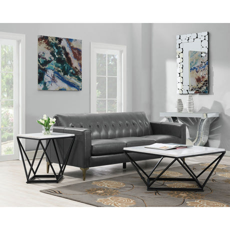Riko End Table W/ Metal Leg – SKU CRK100ET | Elements