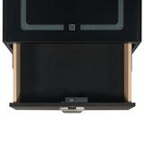Rio Nightstand with Electronic Features in Black - Tampa Furniture Outlet