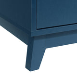 Rio Nightstand with Electronic Features in Blue - Tampa Furniture Outlet