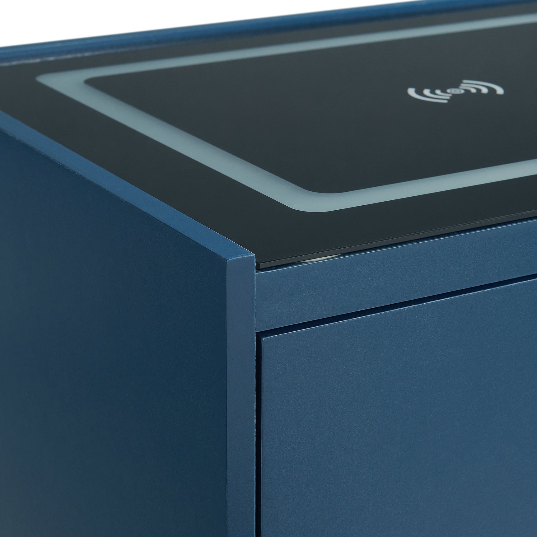 Rio Nightstand with Electronic Features in Blue - Tampa Furniture Outlet