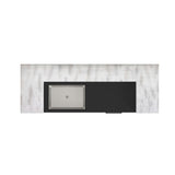 Rogen Rustic Bar Table with Ice Tray, USB and Power in Rustic White - Tampa Furniture Outlet