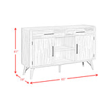 Rogen Rustic Buffet in Rustic White - Tampa Furniture Outlet