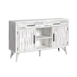 Rogen Rustic Buffet in Rustic White - Tampa Furniture Outlet