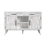 Rogen Rustic Buffet in Rustic White - Tampa Furniture Outlet