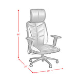 Rollins Gaming Chair with LED and Speaker in Black and Khaki - 3A Packing - Tampa Furniture Outlet