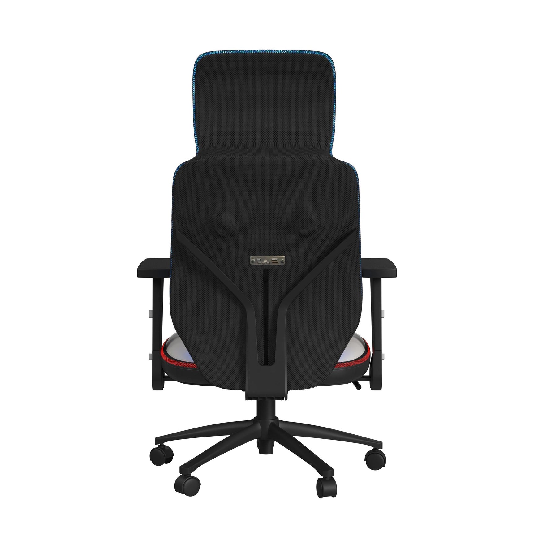 Rollins Gaming Chair with LED and Speaker in Black and Khaki - 3A Packing - Tampa Furniture Outlet