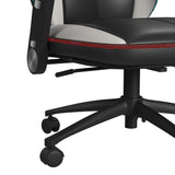 Rollins Gaming Chair with LED and Speaker in Black and Khaki - 3A Packing - Tampa Furniture Outlet