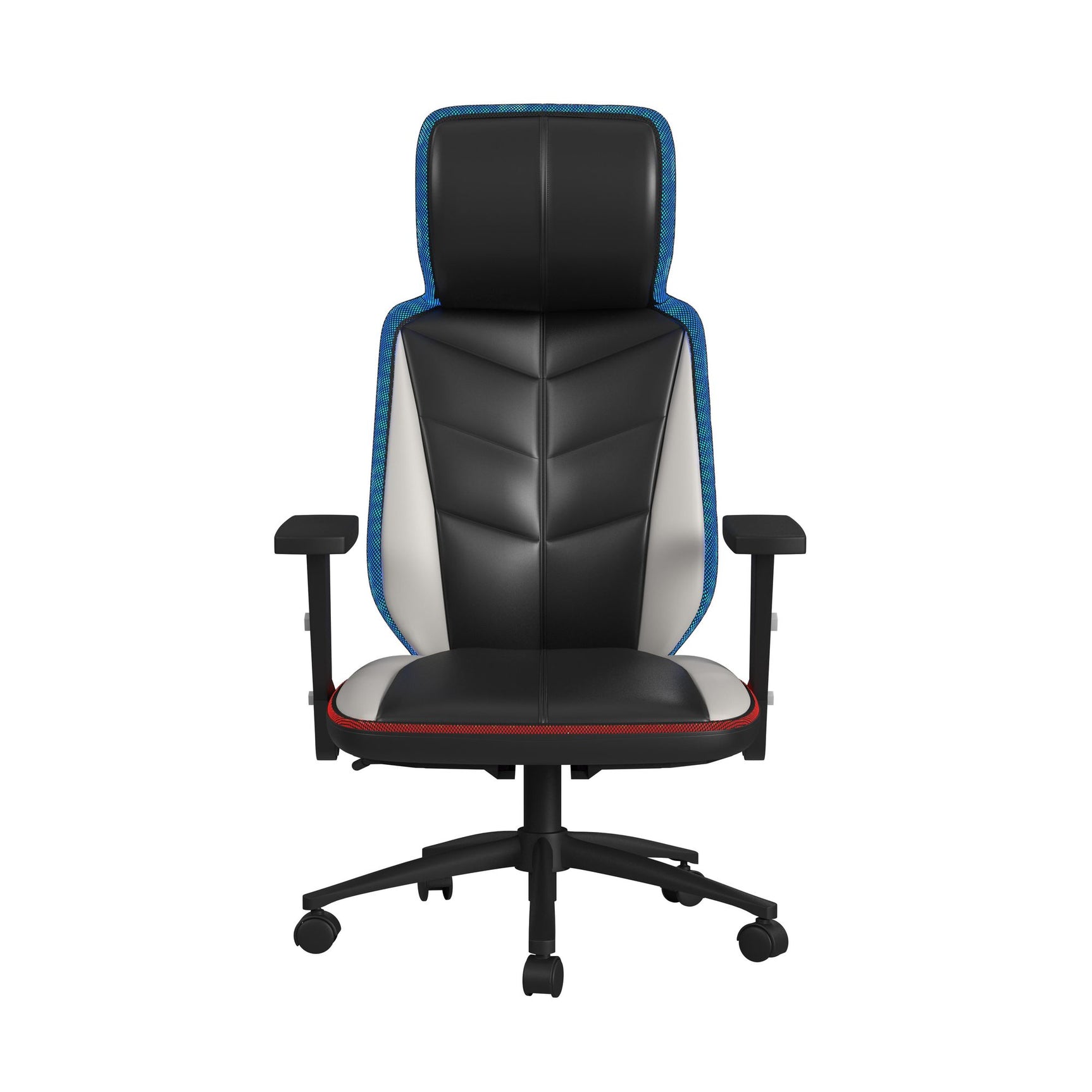 Rollins Gaming Chair with LED and Speaker in Black and Khaki - 3A Packing - Tampa Furniture Outlet