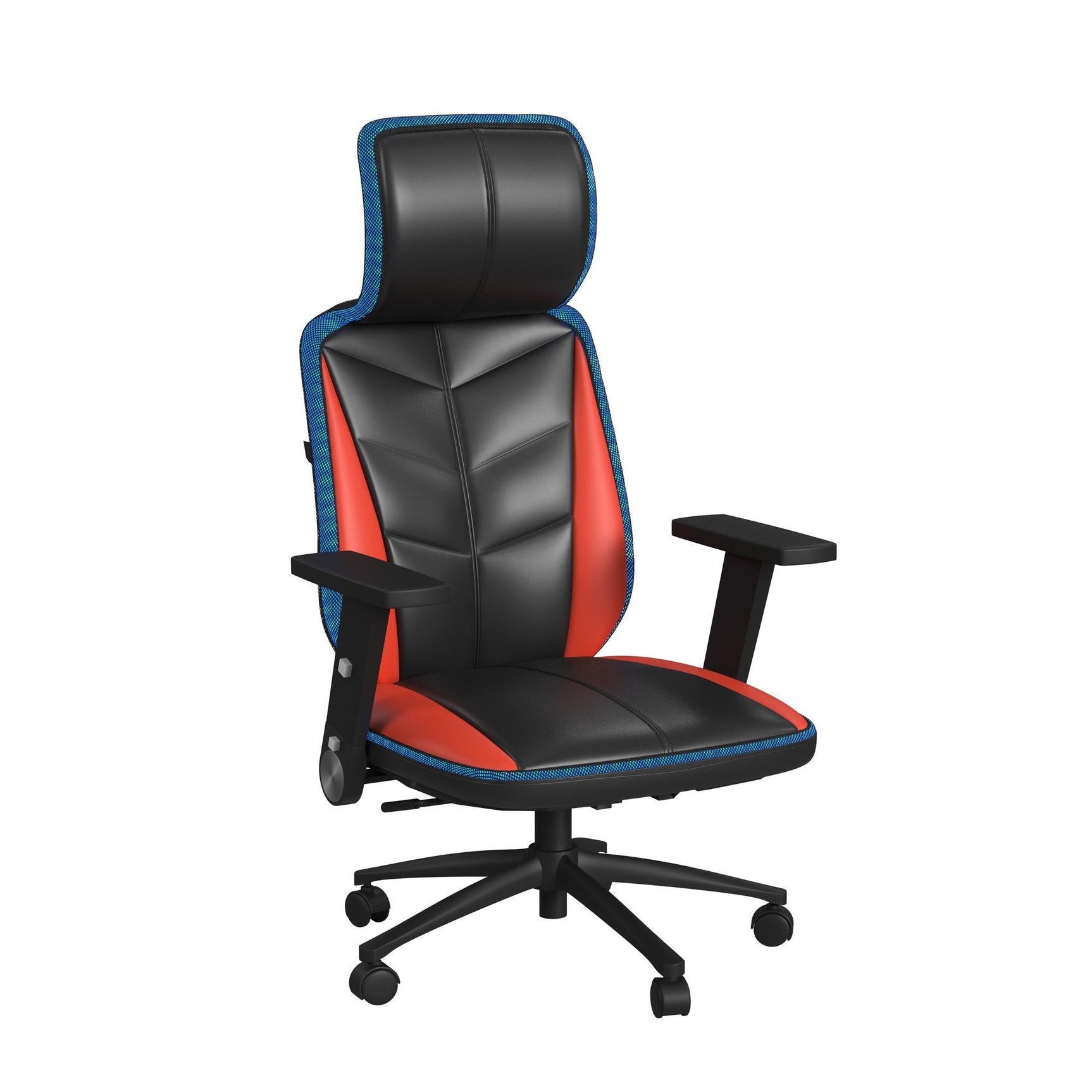 Rollins Gaming Chair with LED and Speaker in Black and Red - 3A Packing - Tampa Furniture Outlet