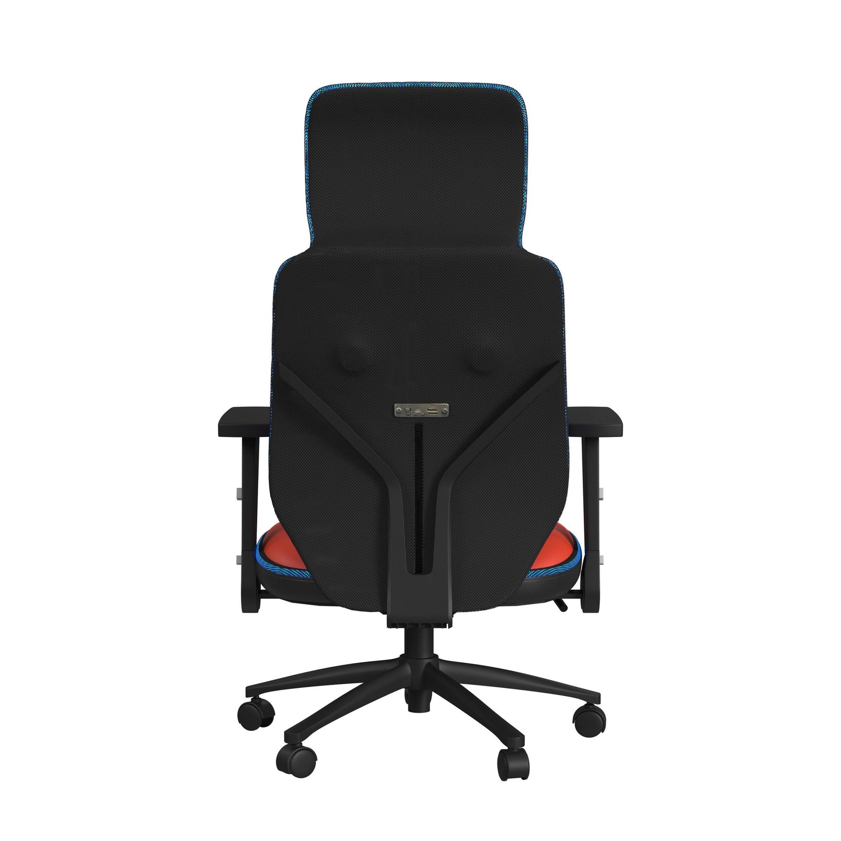 Rollins Gaming Chair with LED and Speaker in Black and Red - 3A Packing - Tampa Furniture Outlet