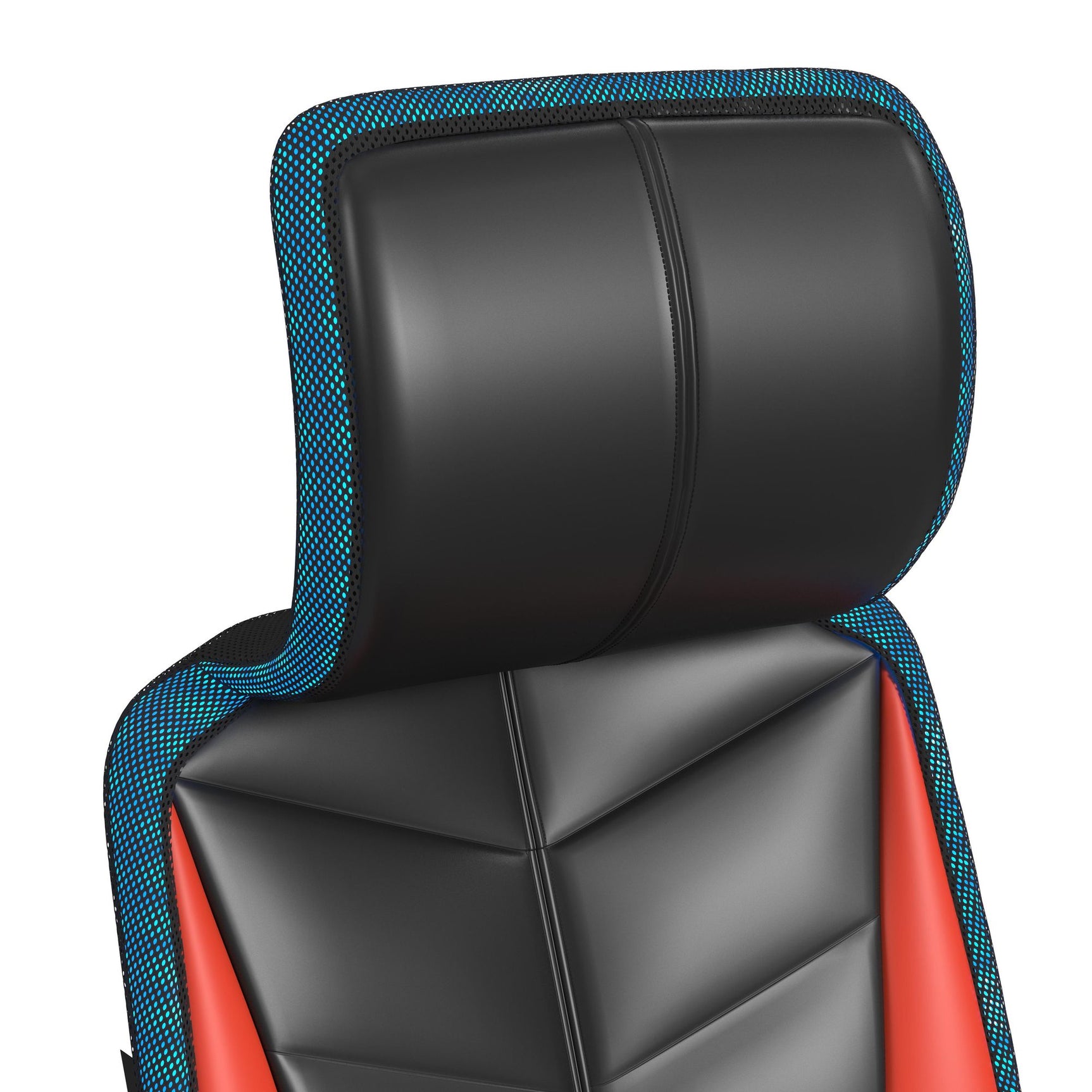Rollins Gaming Chair with LED and Speaker in Black and Red - 3A Packing - Tampa Furniture Outlet