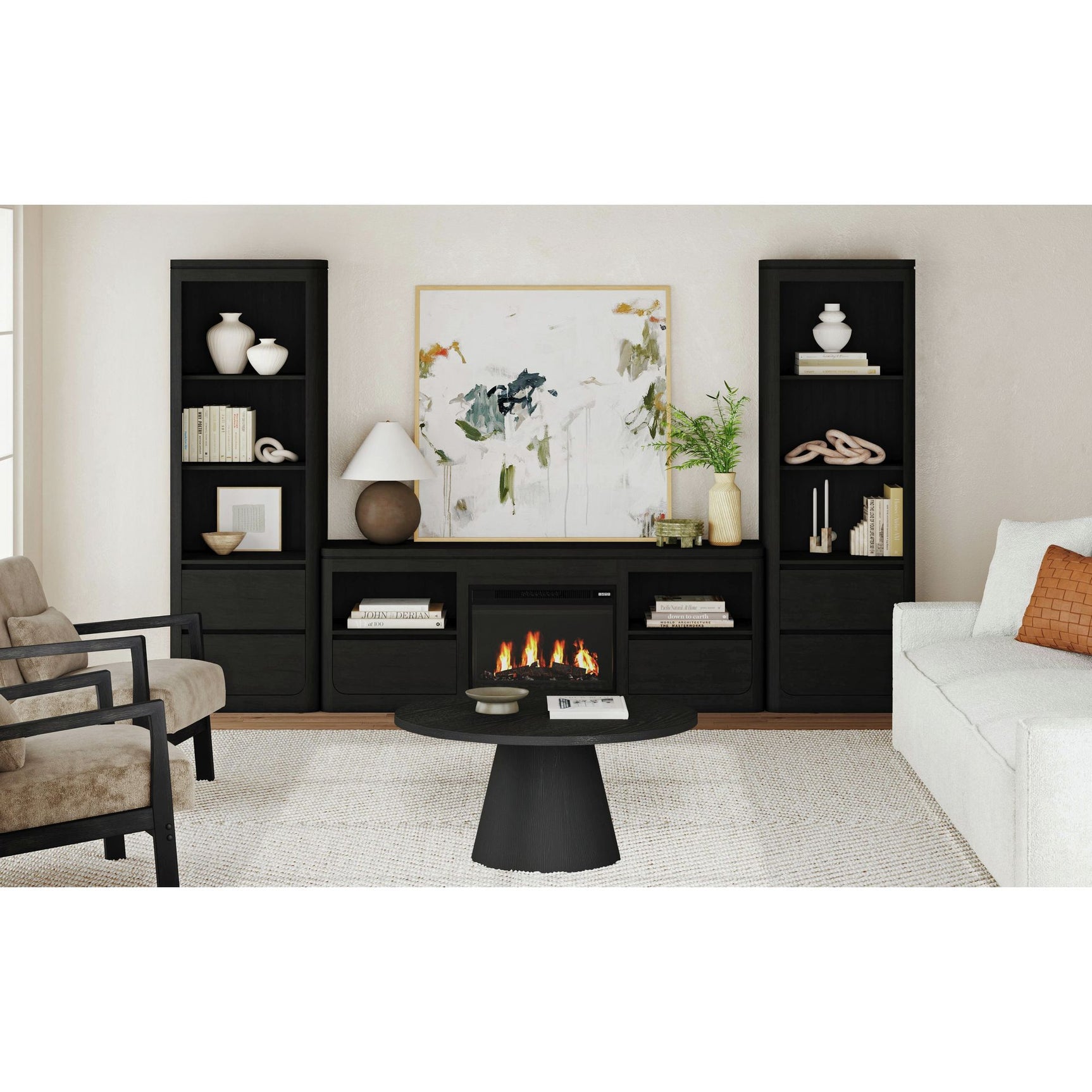 Rosalie Side Pier in Black - Tampa Furniture Outlet