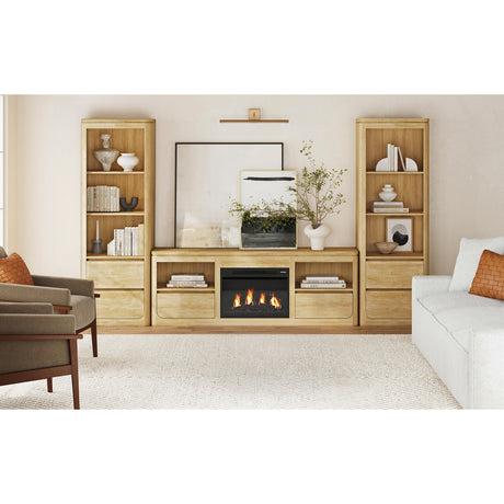 Rosalie KIT - 71" TV Console with Fireplace Insert in Natural – SKU LA-16860-6-TV1FPK | Elements