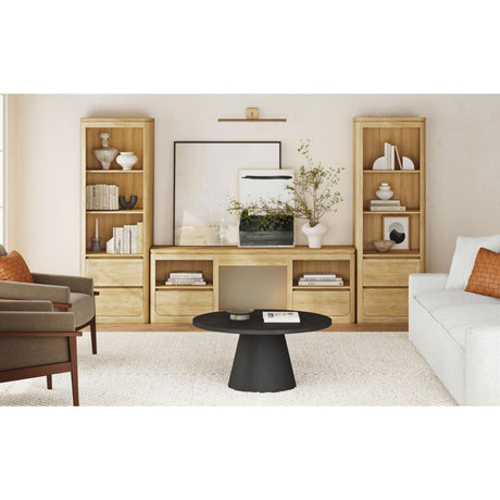 Rosalie 71" TV Console without Fireplace Insert in Natural - Tampa Furniture Outlet