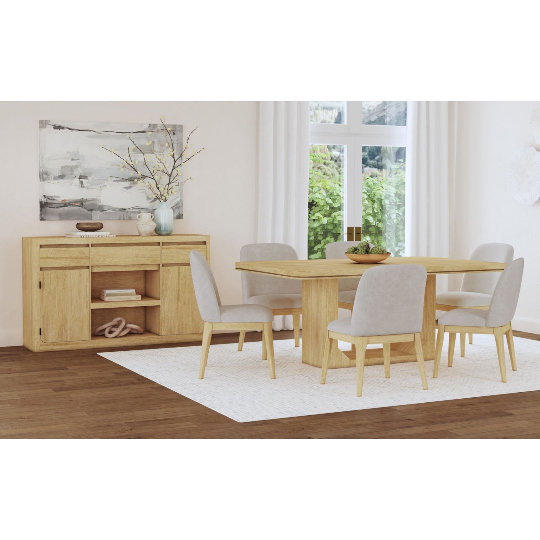 Rosalie 72" Rectangular Dining Table in Natural - Tampa Furniture Outlet