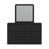 Rosalie Dresser and Mirror Set in Black - Tampa Furniture Outlet