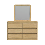 Rosalie Dresser and Mirror Set in Natural - Tampa Furniture Outlet