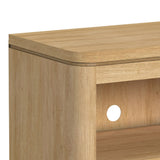 Rosalie 71" TV Console without Fireplace Insert in Natural - Tampa Furniture Outlet