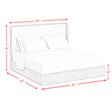 Rosalie King UPH Bed in Black