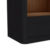 Rosalie Nightstand with USB and LED in Black - Tampa Furniture Outlet