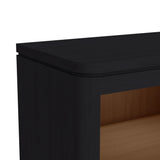 Rosalie Nightstand with USB and LED in Black - Tampa Furniture Outlet