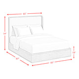 Rosalie Queen UPH Bed in Black