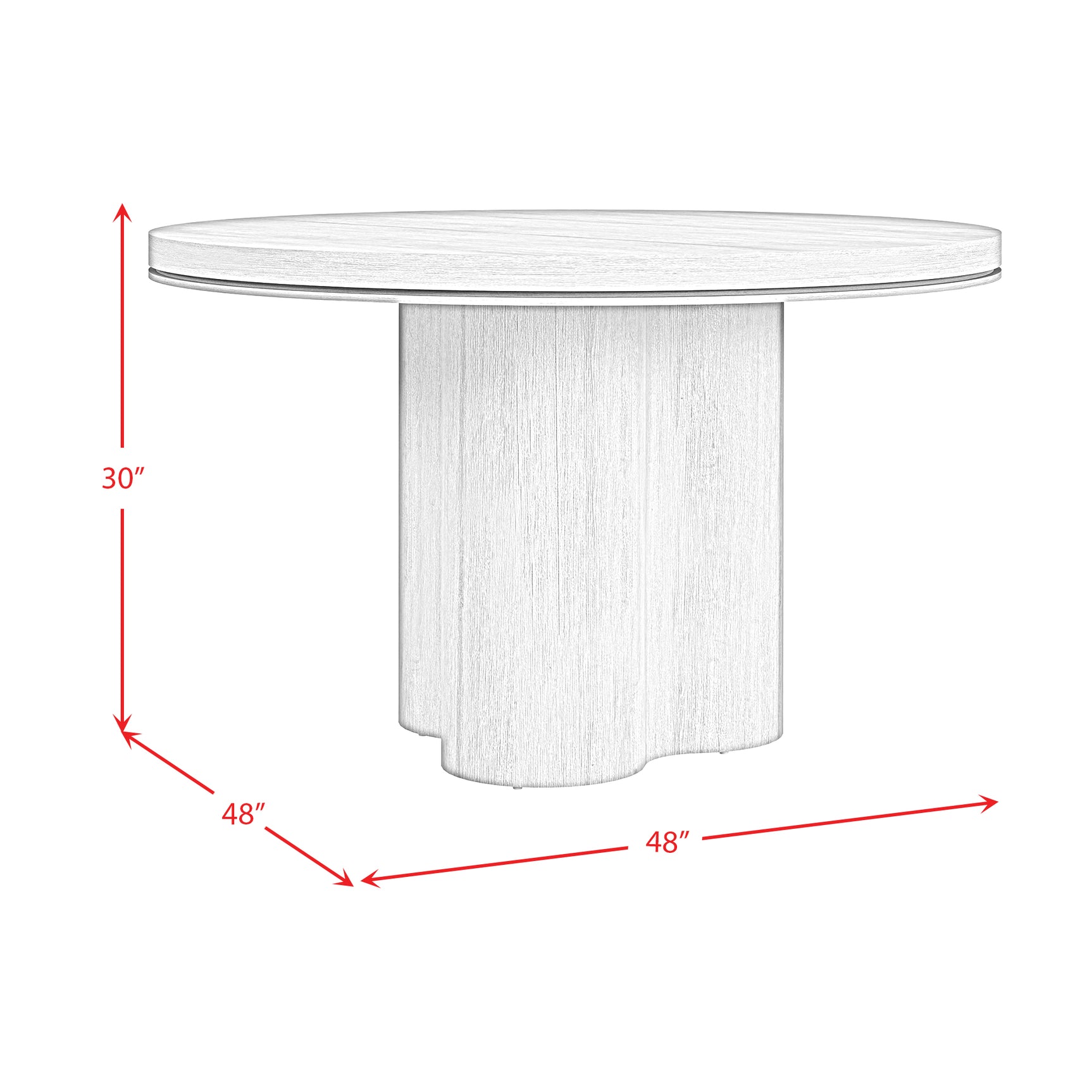 Rosalie Round Dining Table in Black - Tampa Furniture Outlet