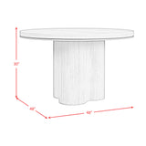 Rosalie Round Dining Table in Natural - Tampa Furniture Outlet