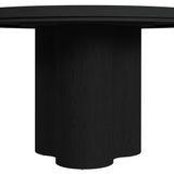 Rosalie Round Dining Table in Black - Tampa Furniture Outlet